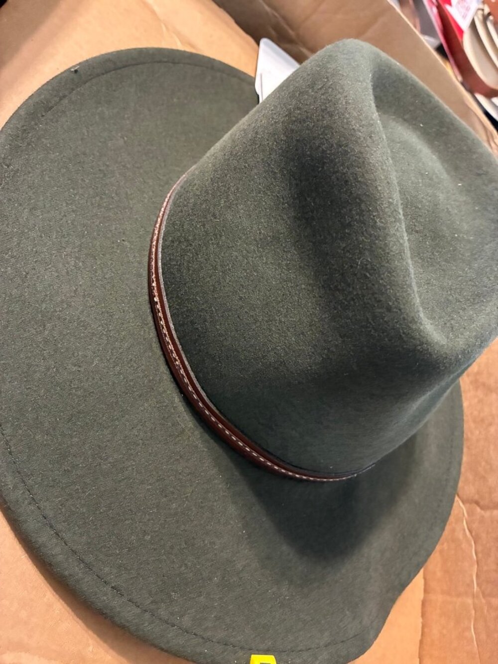 Stetson Dark Gray Felt Crushable Hat - Size Medium